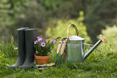 Local Beckenham lawn mowing team at work